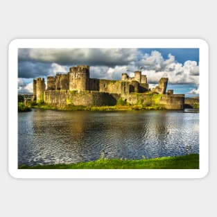 Caerphilly Castle Walls Sticker